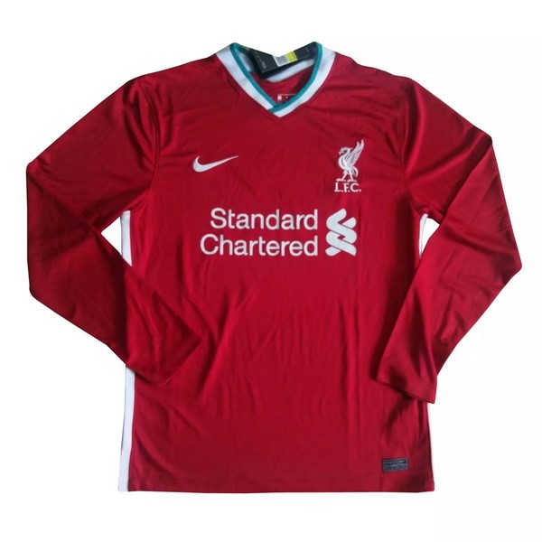 Tailandia Camiseta Liverpool 1ª Kit ML 2020 2021 Rojo
